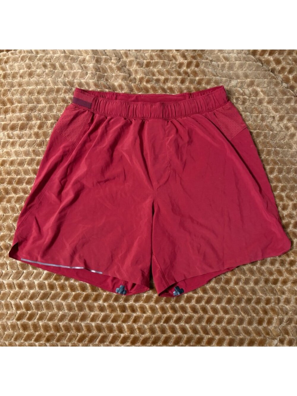 EXCELLENT Mens Lululemon Surge 6" Updated Running Lined Shorts Royal Ruby M